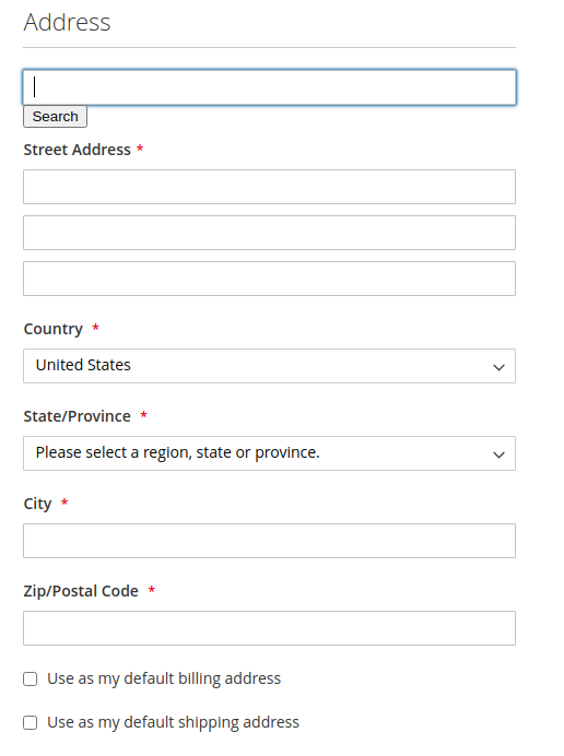 Integrating the API with Magento - All - GeoDirectory image of the fields of a form